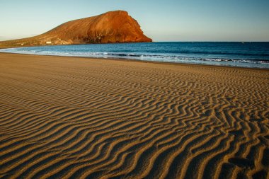 The Beach with Montana Roja hill in background, Tenerife clipart