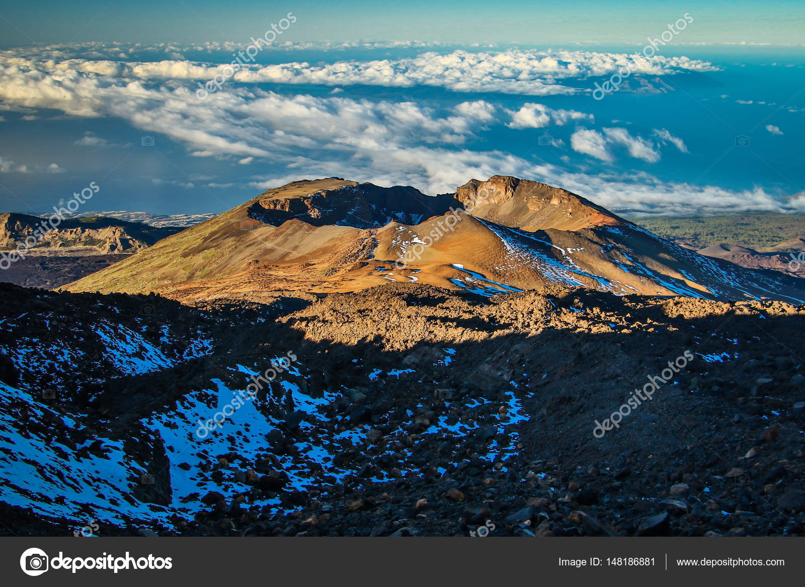 Вулкан Пико-Вьехо В Национальном Парке Эль-Тейде, Тенерифе.
