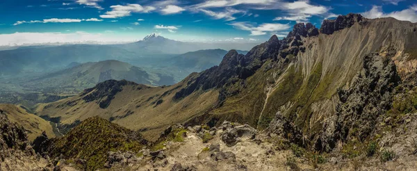 Вид с вулкана Имбабура в Эквадоре — стоковое фото