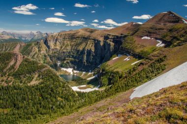 Glaciar Gölü Akamina Ridge iz, Waterton göller Np, Kanada tarafındaki M.ö.
