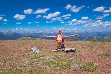 Üst kısmında Masa Dağı, Güney Alberta, Ca