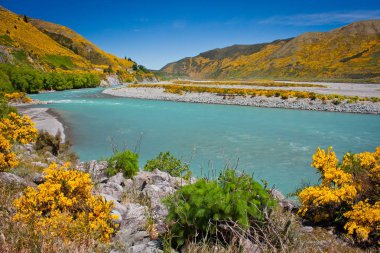 Waiau Nehri'nde Hanmer Springs kasaba, Yeni Zelanda
