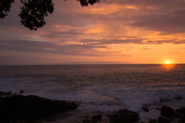 Kona, Hawaii 'de gün batımı
