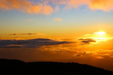 Haleakala 'da gün batımı
