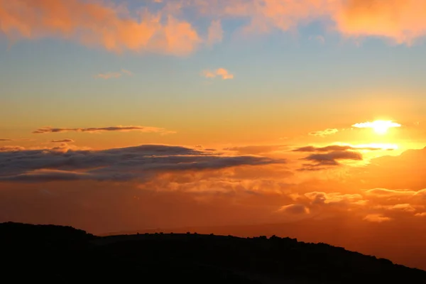 Sonnenuntergang bei haleakala — Stockfoto