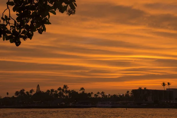 Puesta de sol en Kona, Hawaii — Foto de Stock