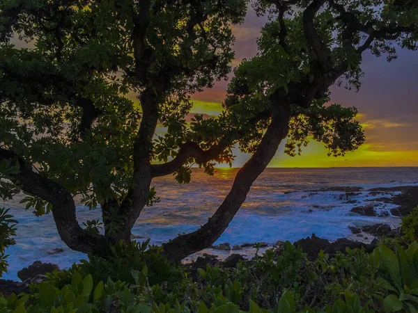 Sonnenuntergang in Kona, Hawaii — Stockfoto