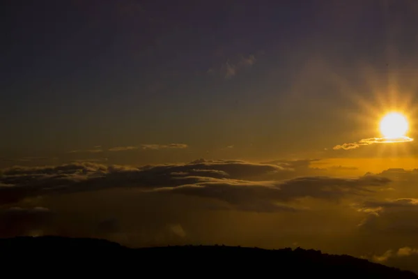 Sonnenuntergang bei haleakala — Stockfoto