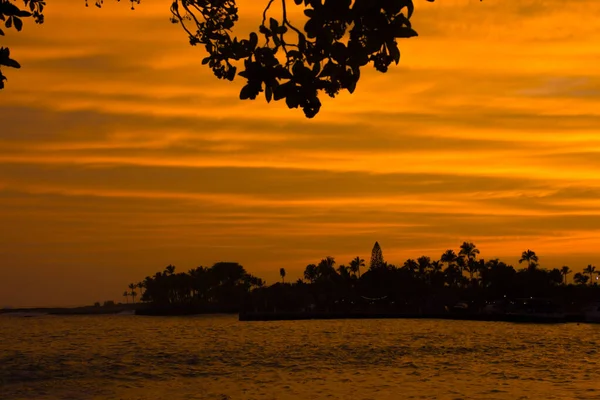 Puesta de sol en Kona, Hawaii — Foto de Stock