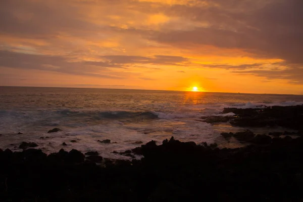 Tramonto a Kona, Hawaii — Foto Stock