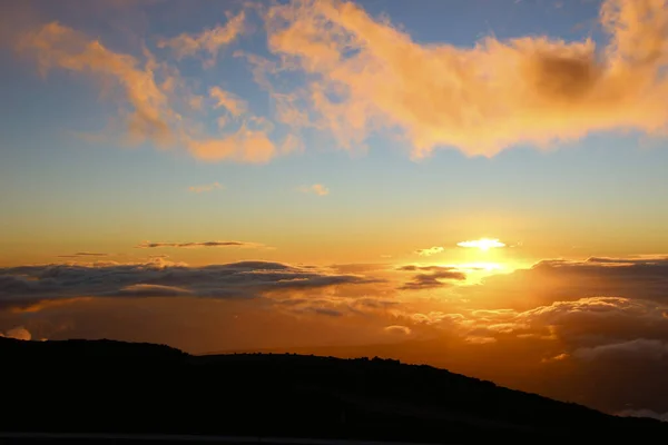 Haleakala的日落 — 图库照片
