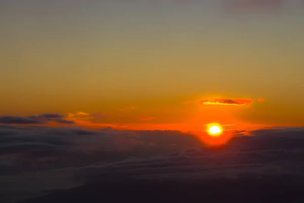 Sonnenuntergang bei haleakala — Stockfoto