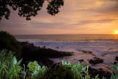 Kona, Hawaii 'de gün batımı