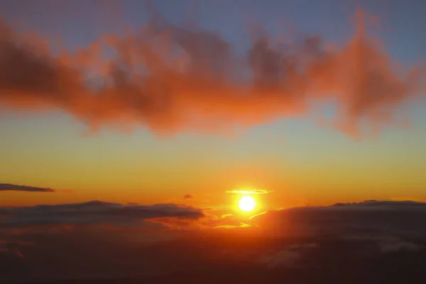 Zachód słońca w Haleakala — Zdjęcie stockowe