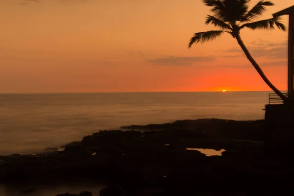 Sonnenuntergang in Kona, Hawaii — Stockfoto