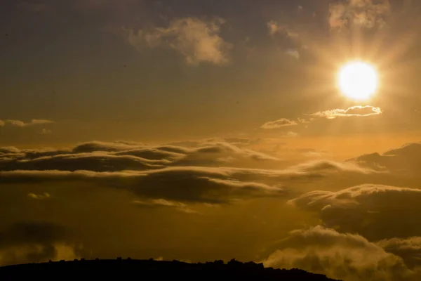 Sonnenuntergang bei haleakala — Stockfoto