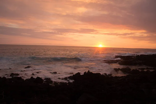 Захід сонця в Коні (Гаваї). — стокове фото