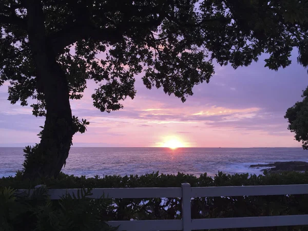 Coucher de soleil à Kona, Hawaï — Photo