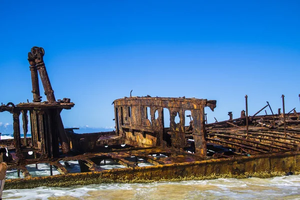 Кораблекрушение на острове Фрейзер — стоковое фото