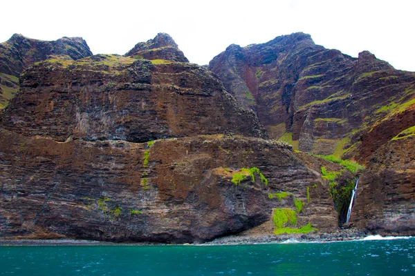 Costa Napali Kauai Uma Ilha Estado Americano Havaí Dia Verão — Fotografia de Stock