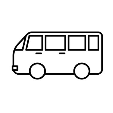 Araba simgesi vektör çizgisi