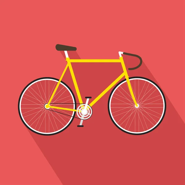 Bike Illustration Graphic Design Poster Icon Flat Design — Stock Vector