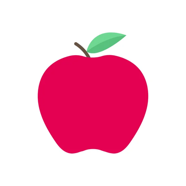 Icono Apple Vector Ilustración Diseño Plano — Vector de stock