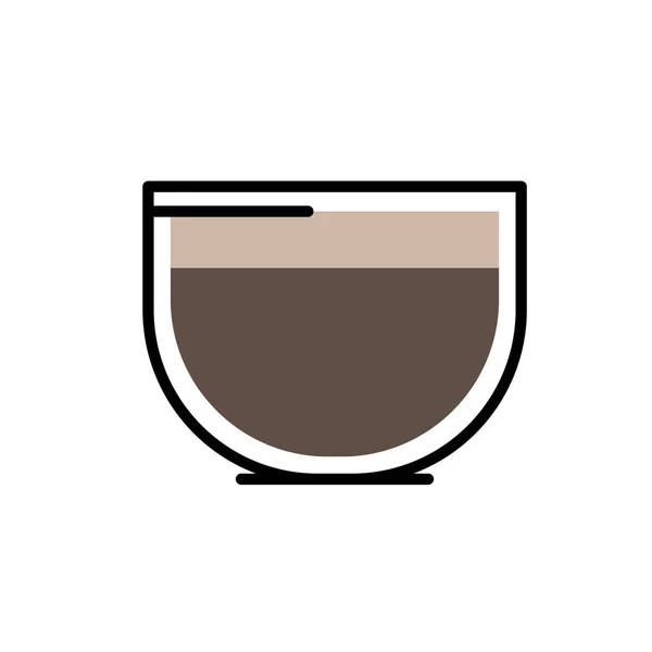 Flat Vector Design Coffee Icon — Stock Vector