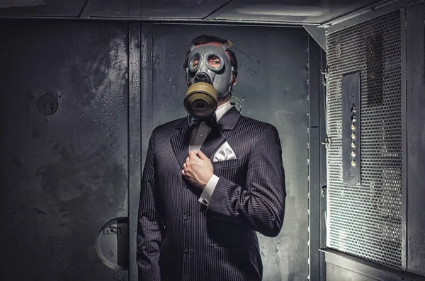 Secret agent, terrorist or businessman of apocalypse? — Stock Photo, Image