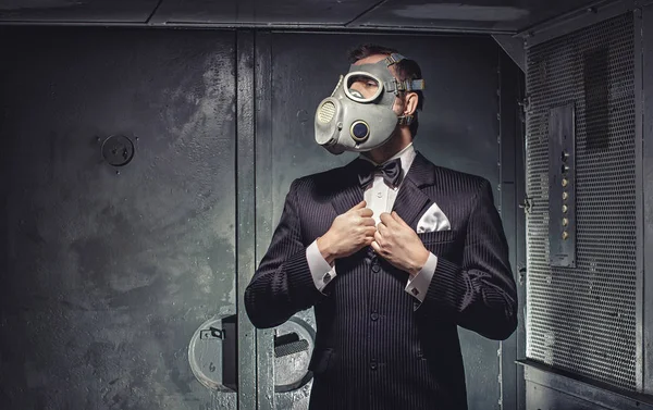 Secret agent, terrorist or businessman of apocalypse? — Stock Photo, Image