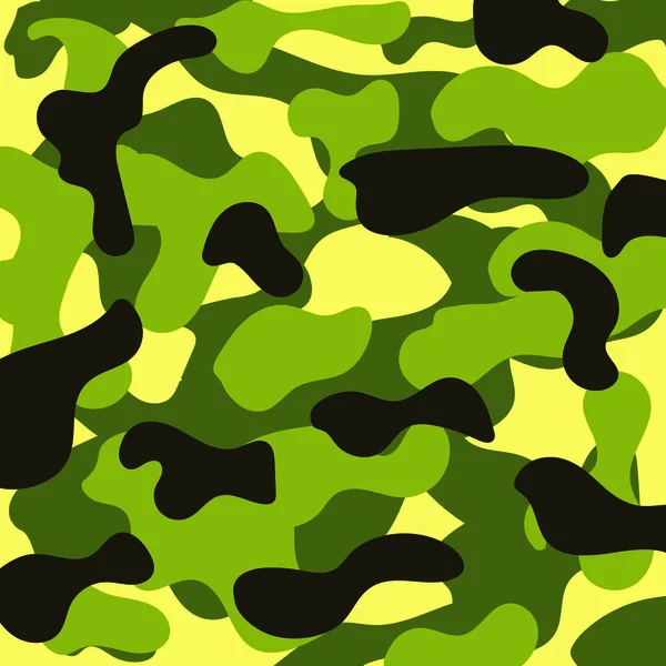 Patrón Camuflaje Militar Fondo Verde — Vector de stock