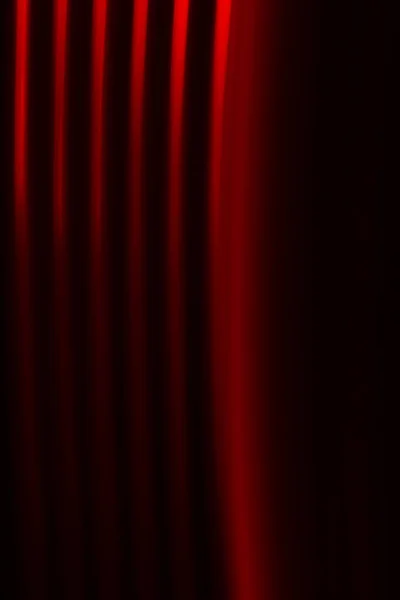 Lignes Lumière Rouge Sur Fond Noir — Photo