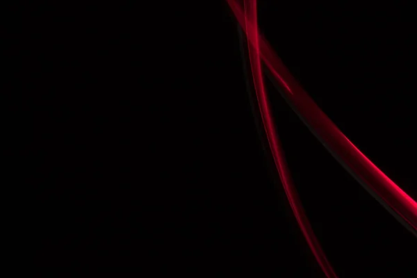 Rote Lichtlinien Auf Schwarzem Hintergrund — Stockfoto