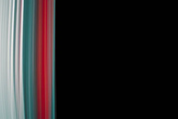 Czarne Tło Prostymi Niebieskimi Czerwonymi Białymi Liniami Świetlnymi Lewej — Zdjęcie stockowe