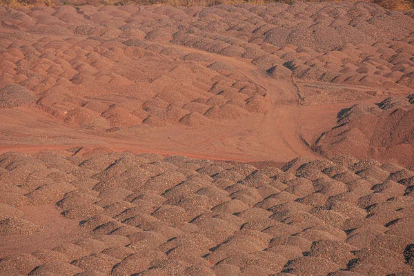 Industrial Zone Waste Iron Ore Mines — Stock Photo, Image