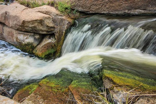 Water Stream Cascading Waterfall Long Exposure — Stock Photo, Image