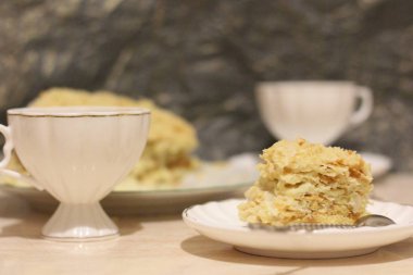 Teadrinking, kek, çay, akşam