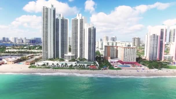 鸟瞰图北迈阿密海滩 — 图库视频影像