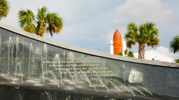 Kennedy memorial w Kennedy Space Center — Wideo stockowe