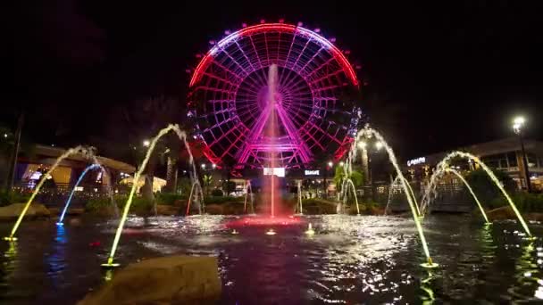 Orlando Eye observation wheel — Stock Video