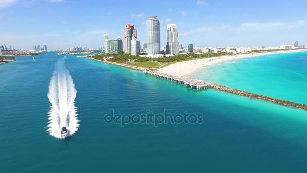 South Beach, Miami Beach. Florida. — Stok video