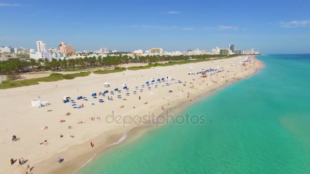 Südstrand, Miami-Strand. Florenz. — Stockvideo