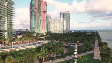 Havadan görünümü Güney Miami Beach park