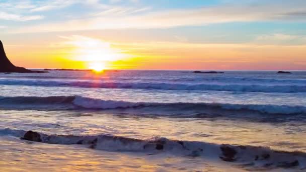 Solnedgång på Rialto Beach — Stockvideo