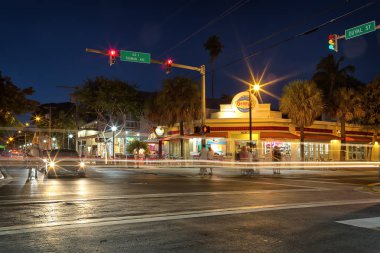Duval street gece, Key West, Fl
