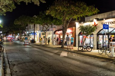 Duval street gece, Key West, Fl