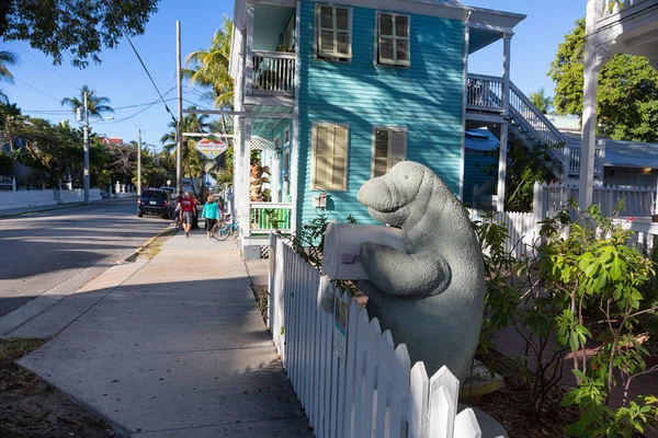 Duval Street στο κέντρο του Ουέστ — Φωτογραφία Αρχείου