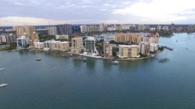 Şehrin Sarasota, Florida havadan görünümü.