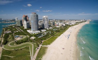 south miami Beach havadan görünümü