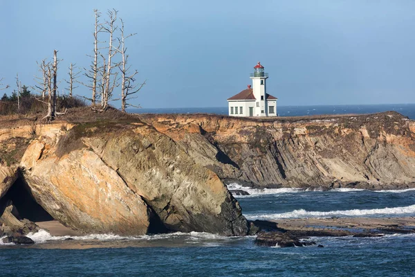 Cape Arago Lighthouse on the Oregon Coast — Stock Photo, Image